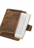 Vintage magic wallet coinpocket RFID Leder